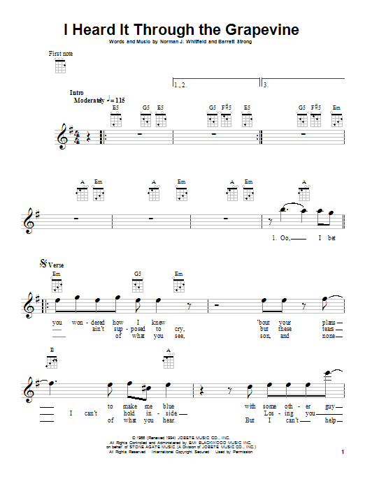 Product gallery: Page 1 of 1 I Heard It Through The Grapevine, Marvin Gaye