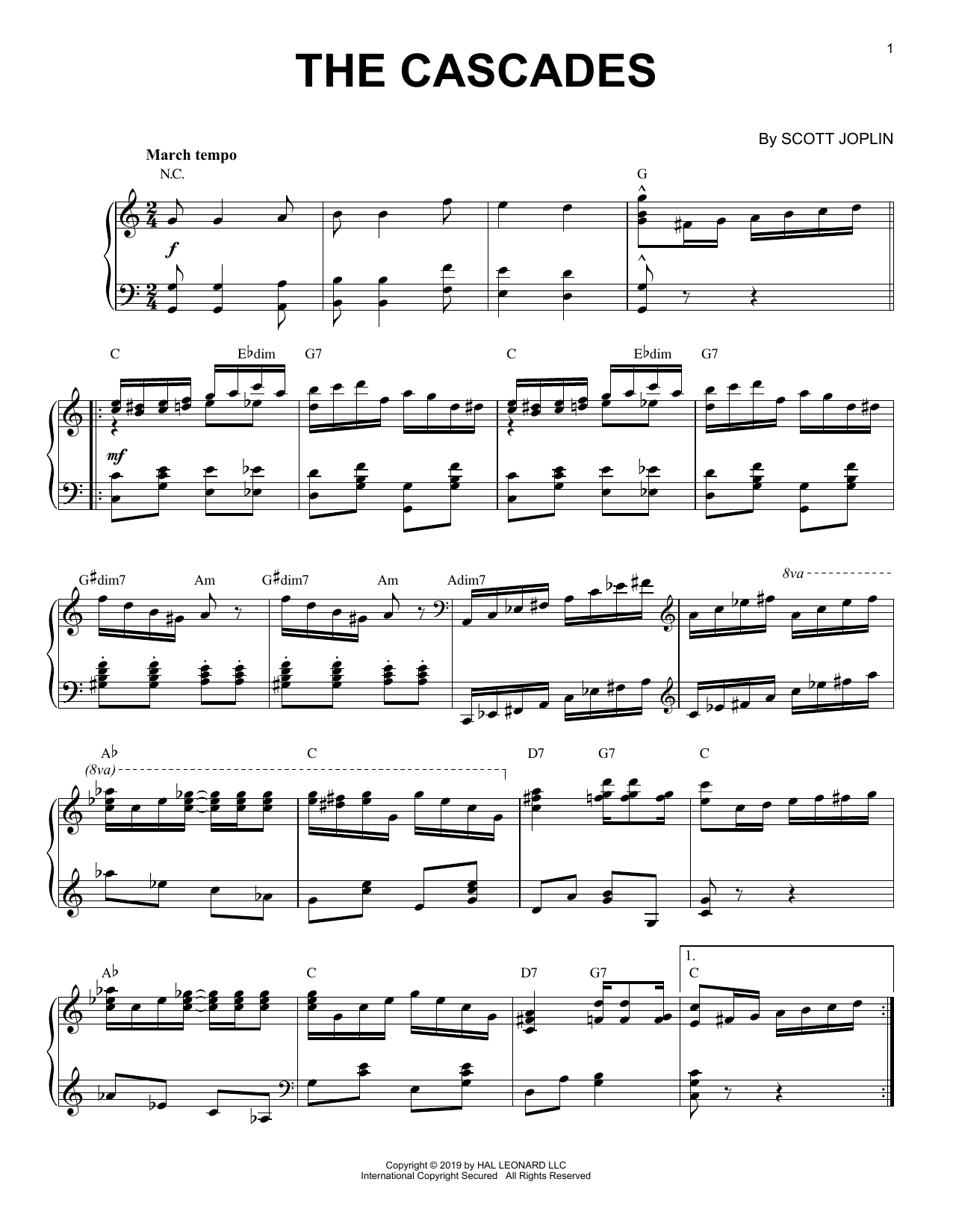 Product picture to: The Cascades [Jazz version]