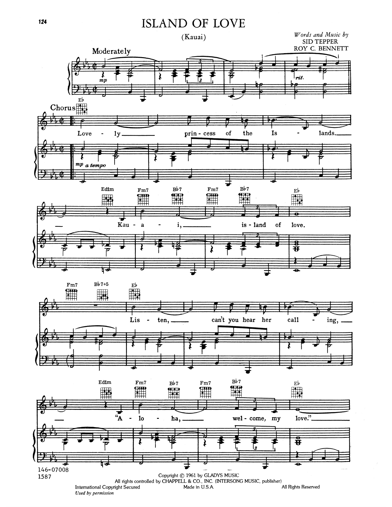 Produktgalerie: Seite 1 von 1 Island Of Love, Elvis Presley, Gesang, Gitarre, Klavier