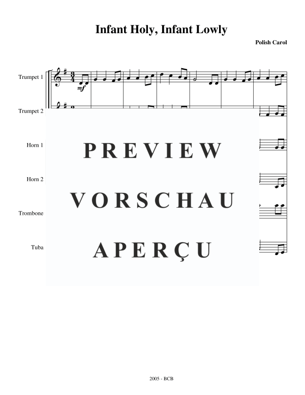 Produktgalerie: Seite 3 von 11 Infant Holy, Infant Lowly, , BlechblÀser Sextett