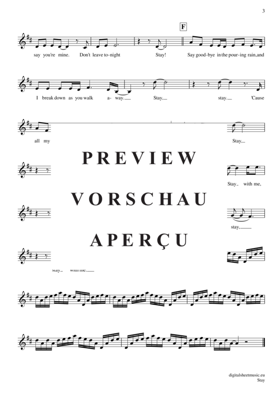 Produktgalerie: Seite 4 von 4 Stay , Hurts, Trompete in B