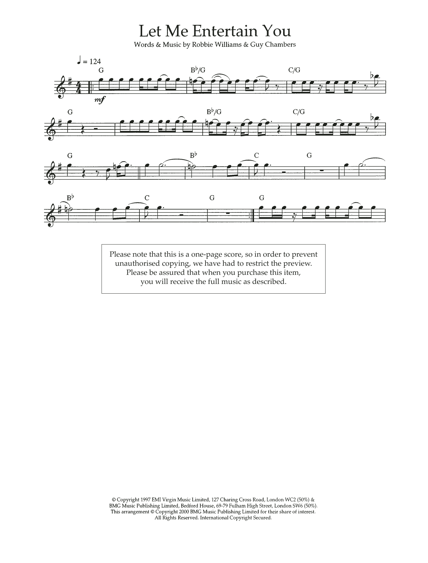 Product gallery: Page 1 of 1 Let Me Entertain You, Robbie Williams