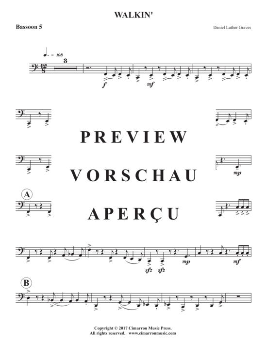 Product gallery: Page 15 of 16 Walkin´ , , (Bassoon Quintet)