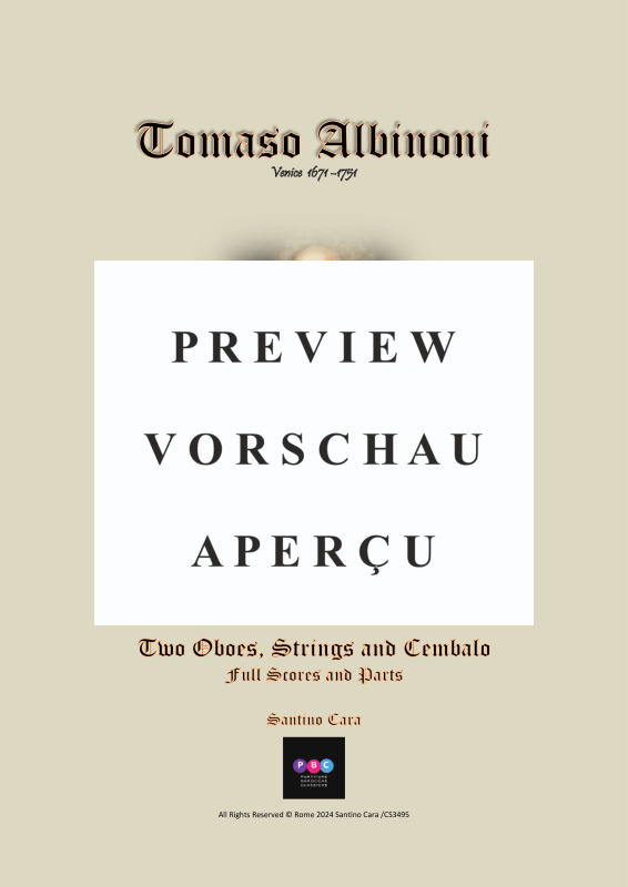 Product gallery: Page 2 of 11 Four Double Oboe Concertos Op.9, , 2 Solo Oboes, String Ensemble, and Harpsichord (Bc)