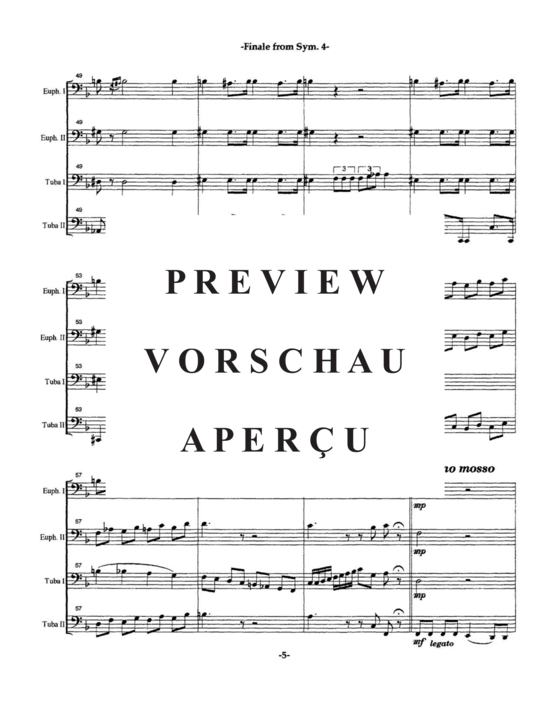 gallery: Finale from Symphony No. 4 , , (Tuba Quartett EETT)