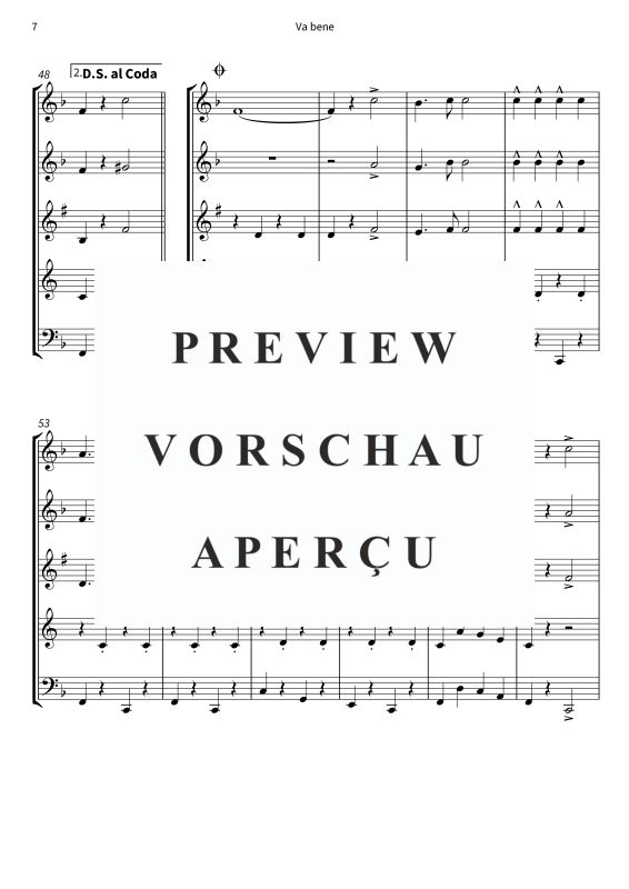 Produktgalerie: Seite 9 von 11 Va bene, Peter Kraus, (Holzbläserquintett)