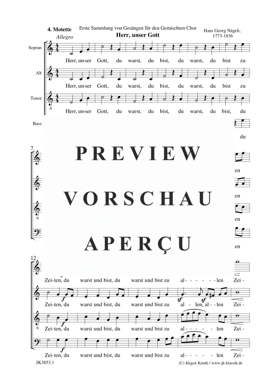 gallery: Herr, unser Gott , , (Gemischter Chor)
