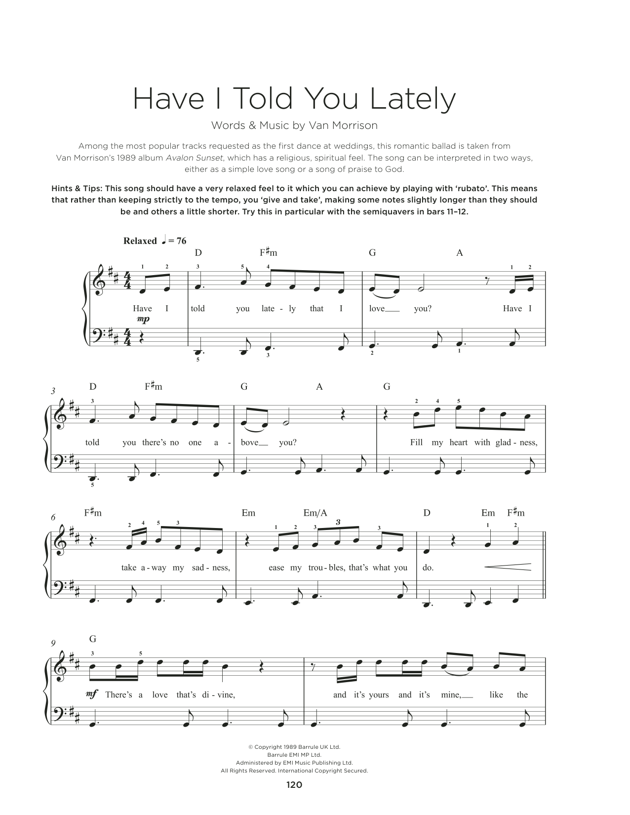 Produktbild zu: Have I Told You Lately