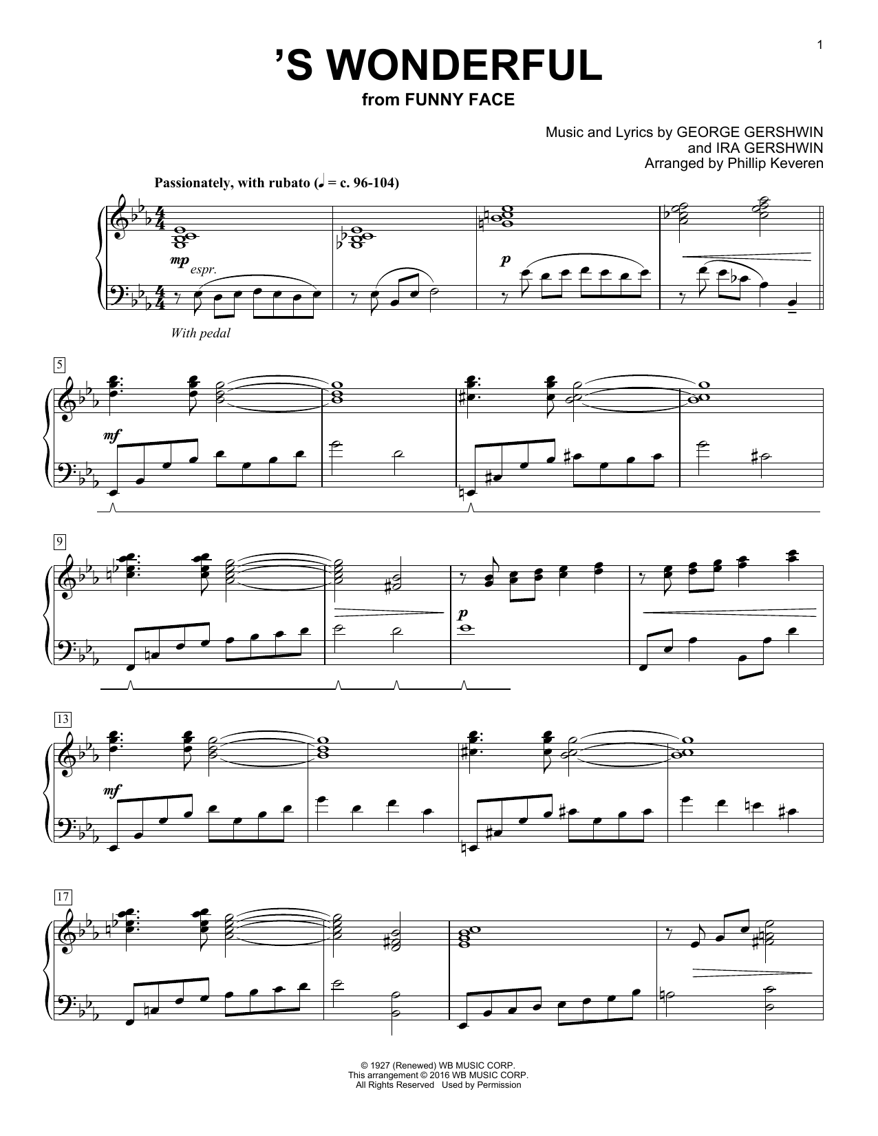 Product picture to: 'S Wonderful (arr. Phillip Keveren)