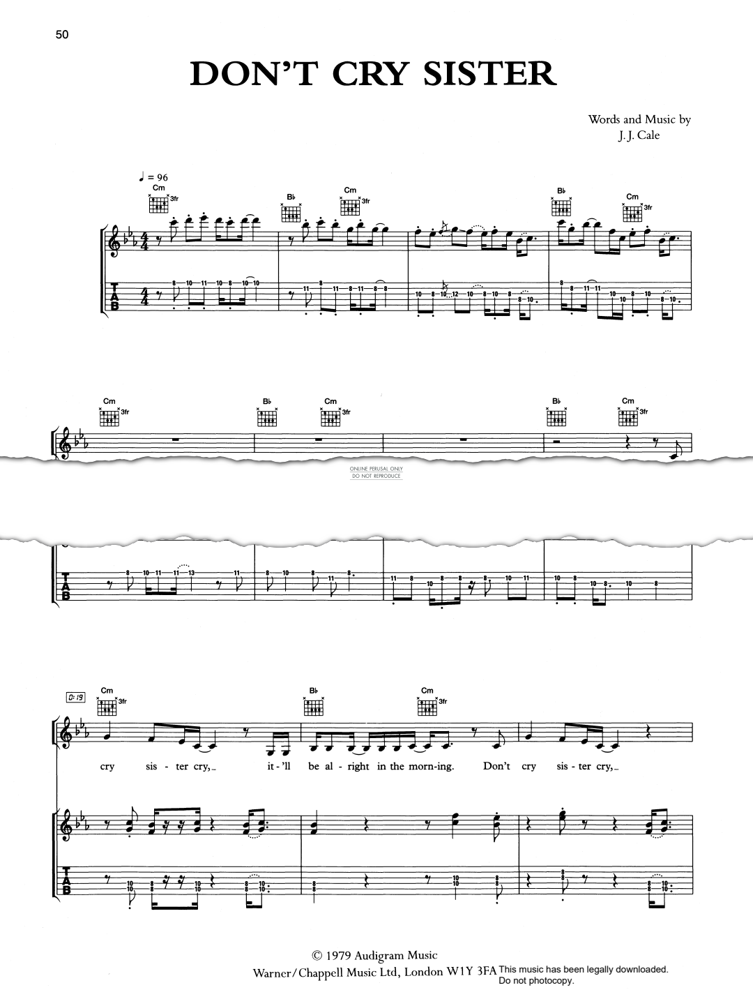 Product gallery: Page 1 of 1 Don't Cry Sister, J J Cale