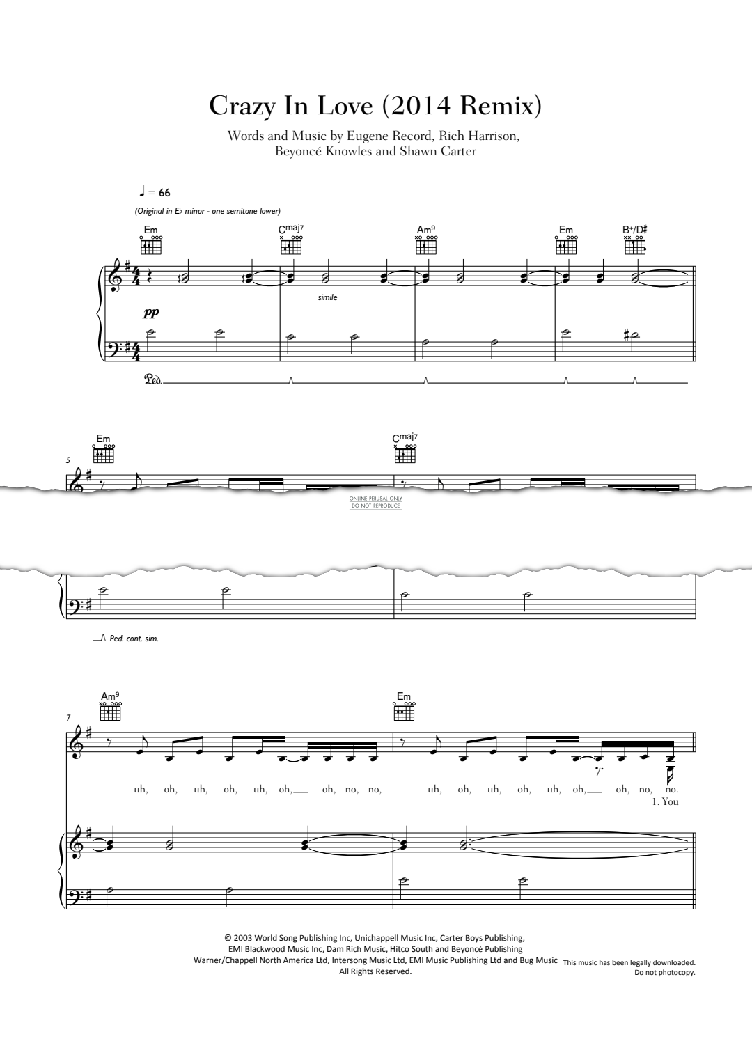 Product gallery: Page 1 of 1 Crazy In Love, Beyoncé