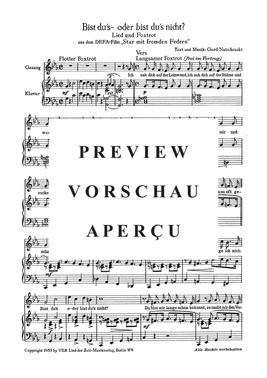 Product gallery: Page 12 of 13 Musik aus Filmen der DEFA , , Piano and Voice