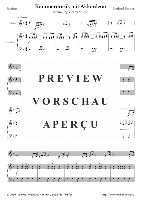 Product gallery: Page 5 of 11 Kammermusik mit Akkordeon, , (melody instrument in C and accordion)