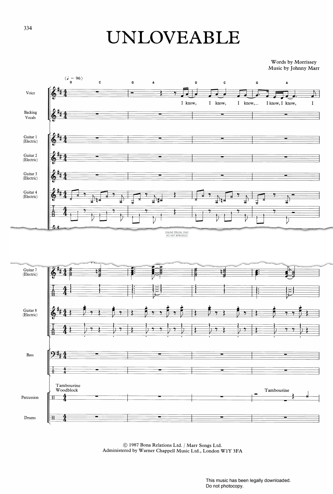 Product gallery: Page 1 of 1 Unloveable, The Smiths