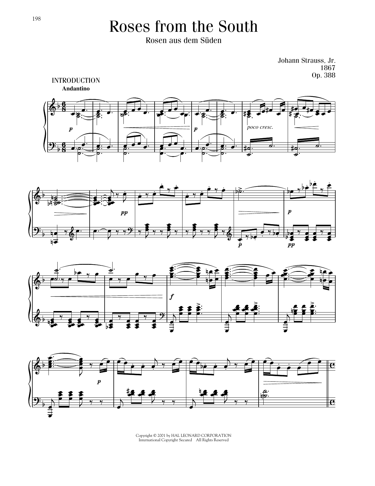 Product picture to: Roses From The South, Op. 388