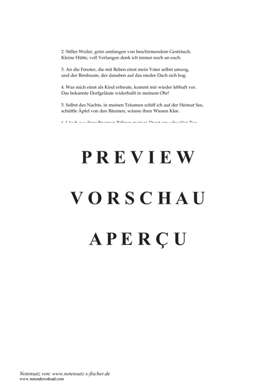 Product gallery: Page 3 of 3 Lied eines Landmanns in der Fremde , , Piano and Voice