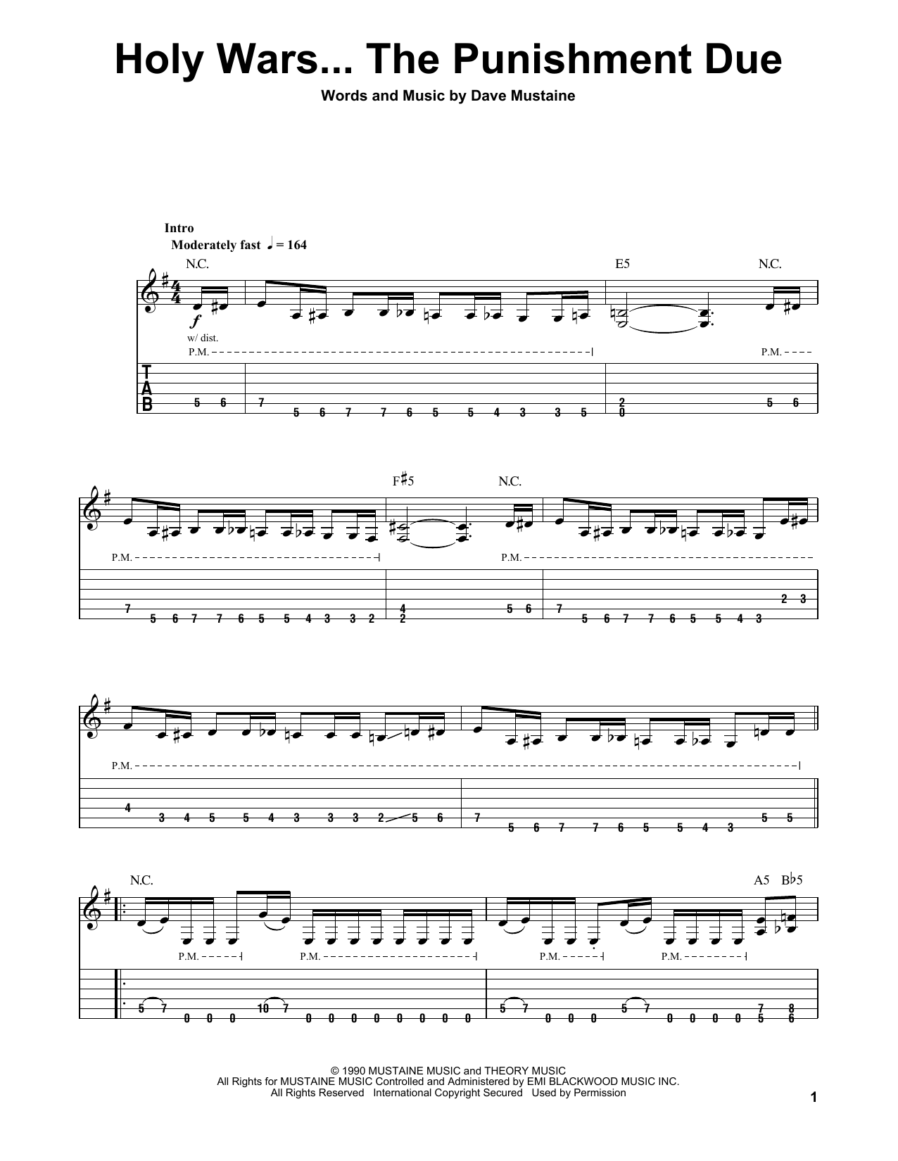 Produktgalerie: Seite 1 von 1 Holy Wars...The Punishment Due, Megadeth, Gitarre