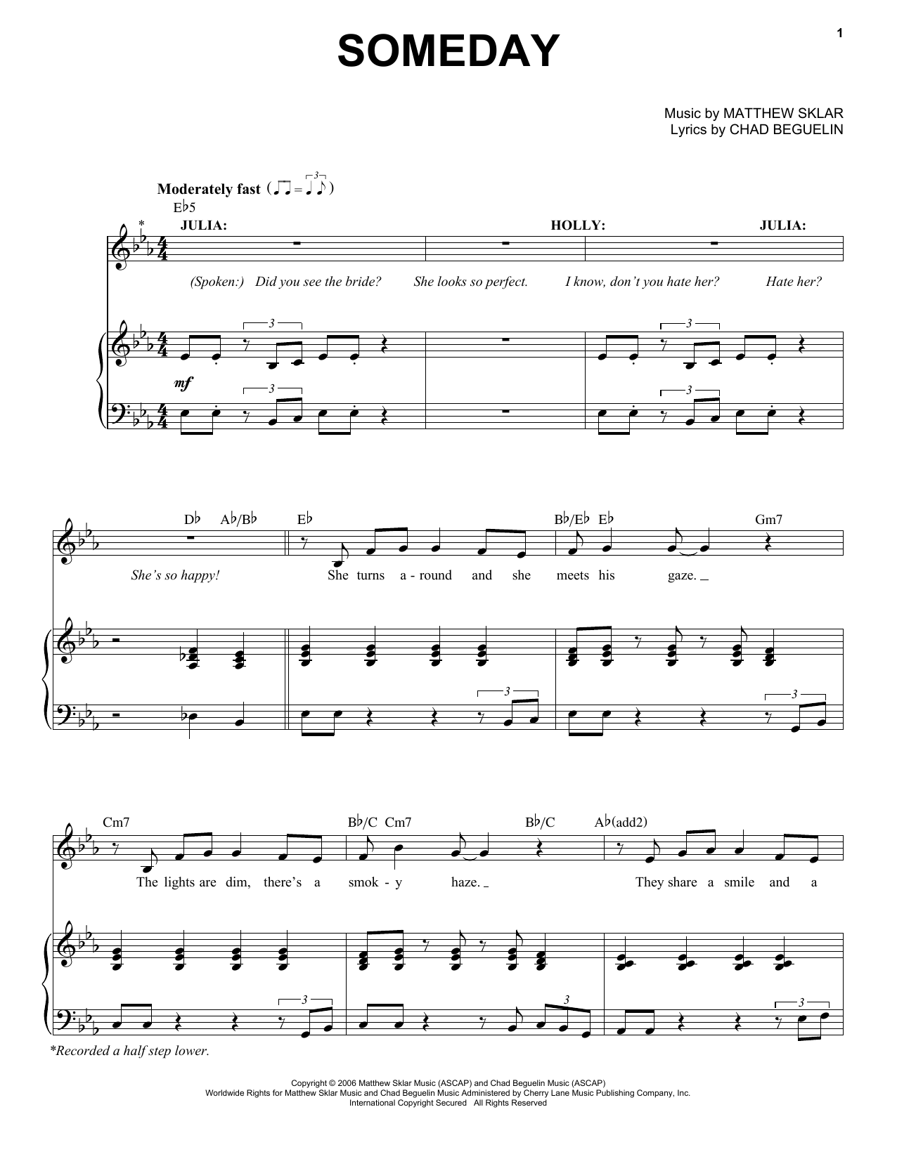 Product picture to: Someday (from The Wedding Singer)