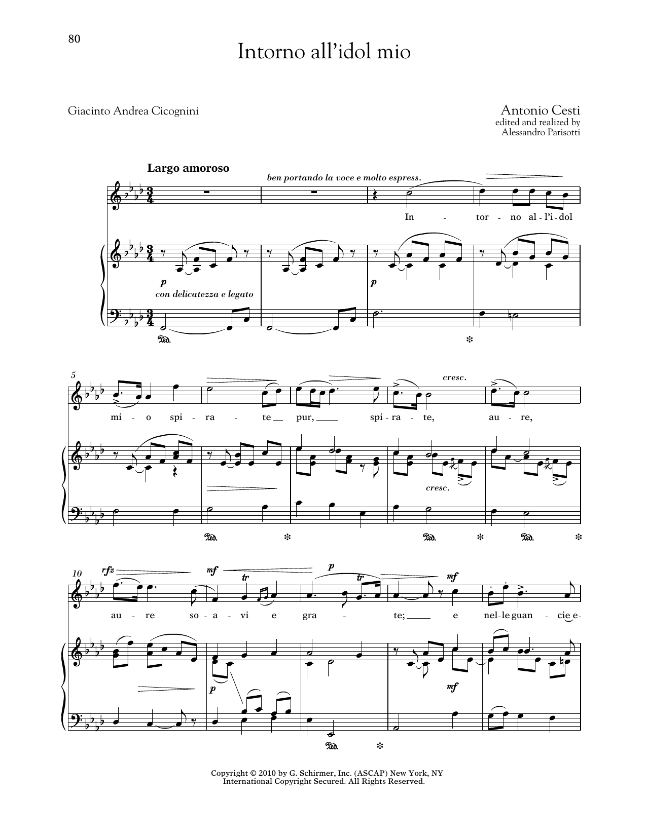 Produktbild zu: Intorno All'idol Mio (High Voice)