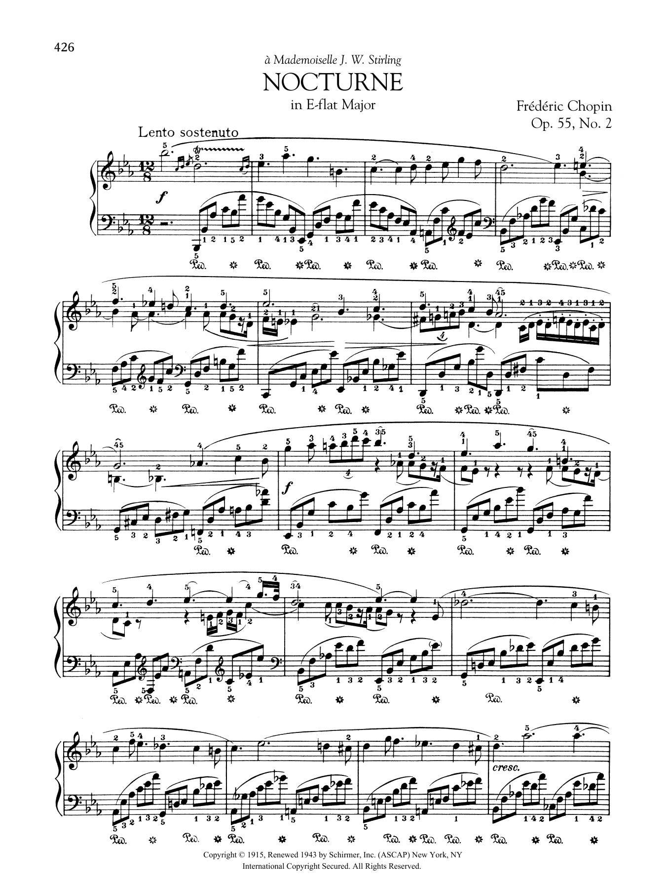 Product gallery: Page 1 of 1 Nocturne in E-flat Major, Op. 55, No. 2, Frédéric Chopin