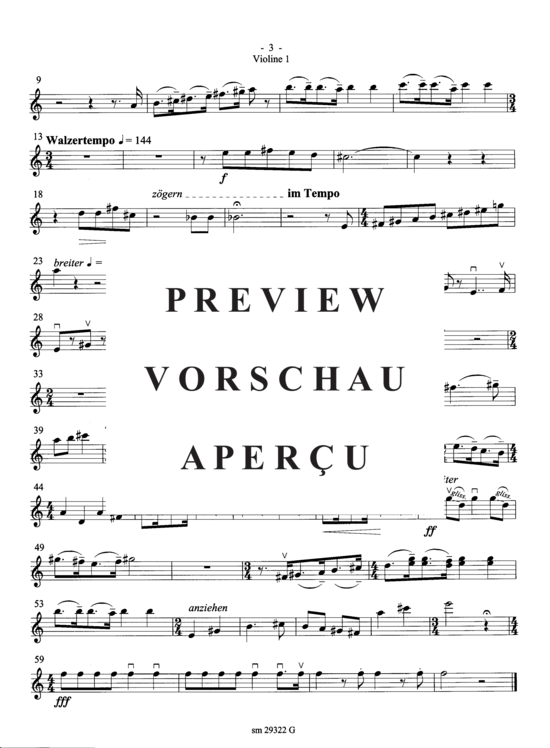 Product gallery: Page 4 of 5 Narrenleben , , (Suite for trumpet + ensemble) Violin 1