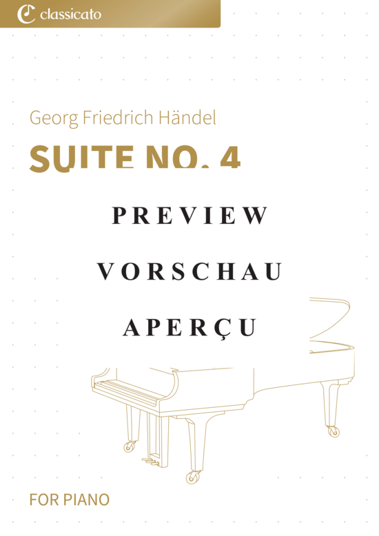 Produktgalerie: Seite 2 von 9 Suite No. 4 - HWV 437 , , Klavier Solo