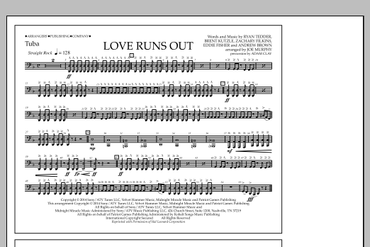 Product picture to: Love Runs Out - Tuba