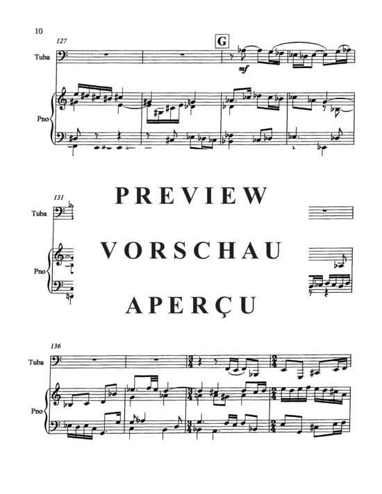 Produktgalerie: Seite 14 von 20 Serenade for Bass Tuba , , (Tuba + Klavier)