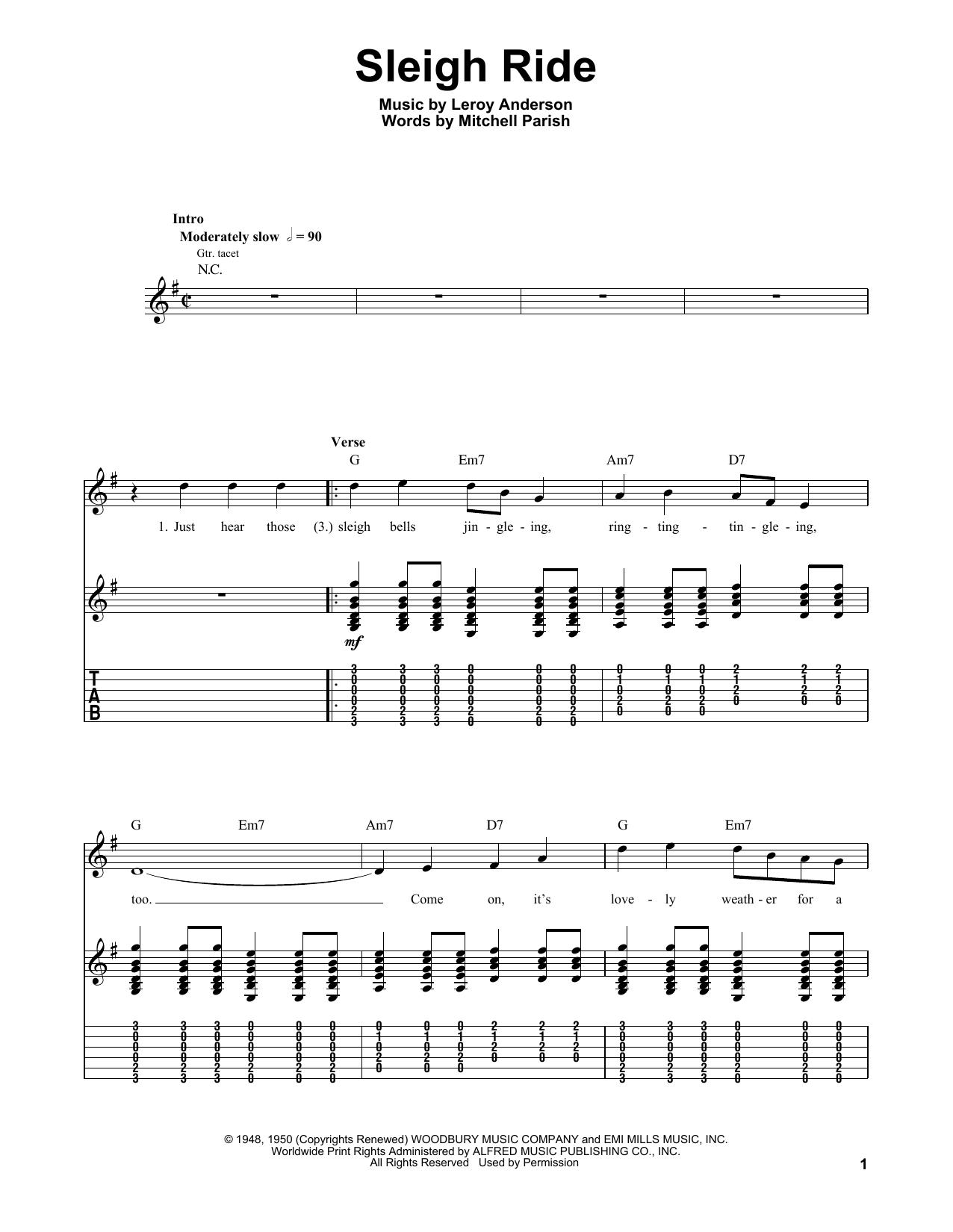 Product gallery: Page 1 of 1 Sleigh Ride, Leroy Anderson
