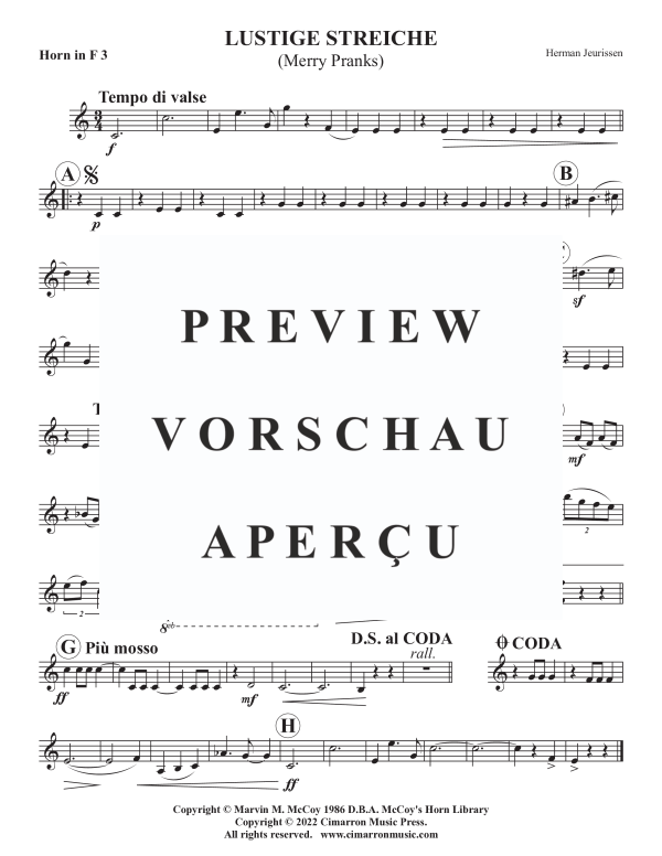 Product gallery: Page 8 of 9 Merry Pranks, , Horn Quartet