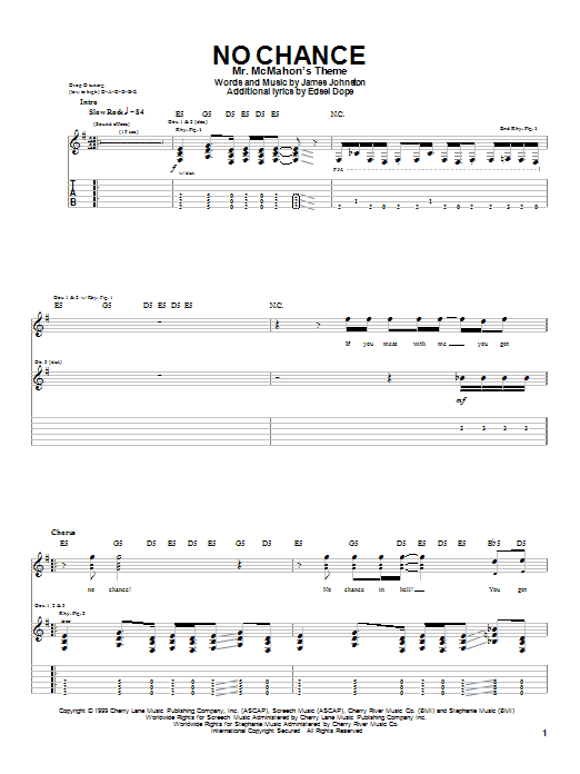 Produktgalerie: Seite 1 von 1 No Chance, Dope, Gitarre