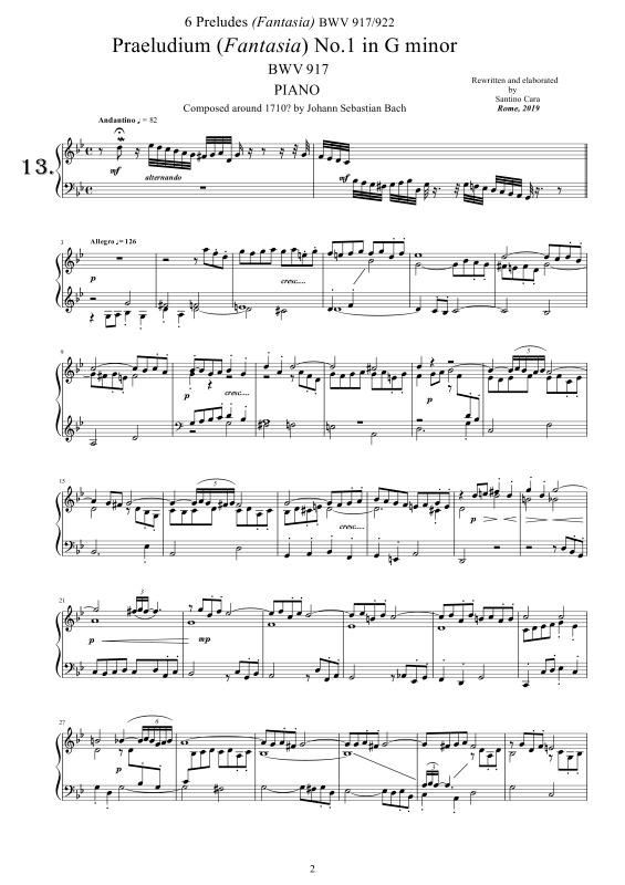 Produktgalerie: Seite 1 von 11 6 Präludien (Fantasia) BWV 917-922, , Klavier/Cembalo Solo