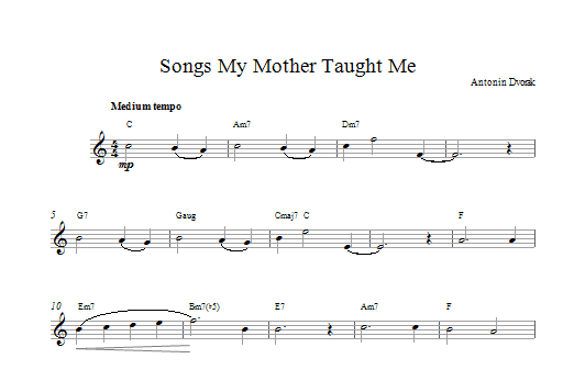 Product picture to: Songs My Mother Taught Me