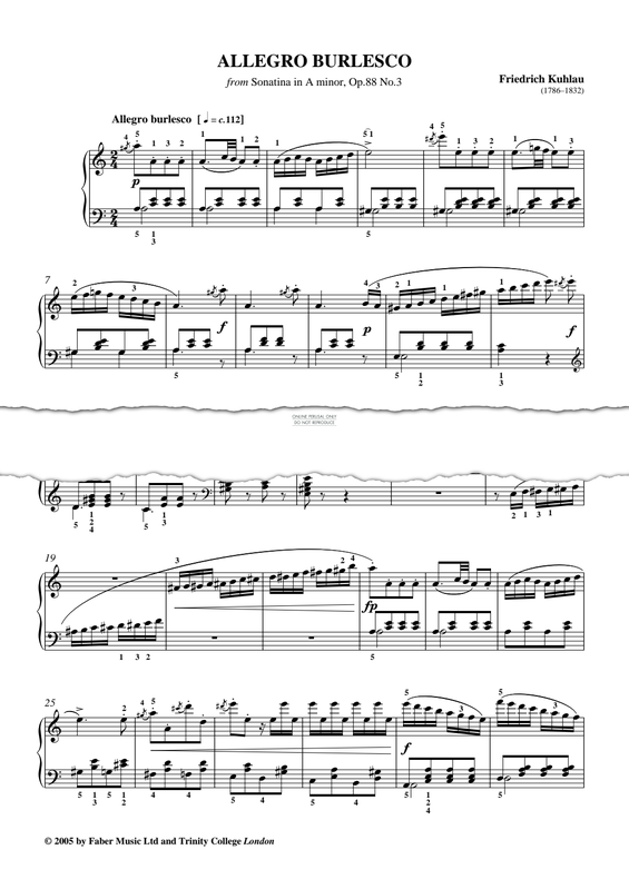 Produktgalerie: Seite 1 von 1 Allegro Burlesco, Friedrich Kuhlau, Klavier