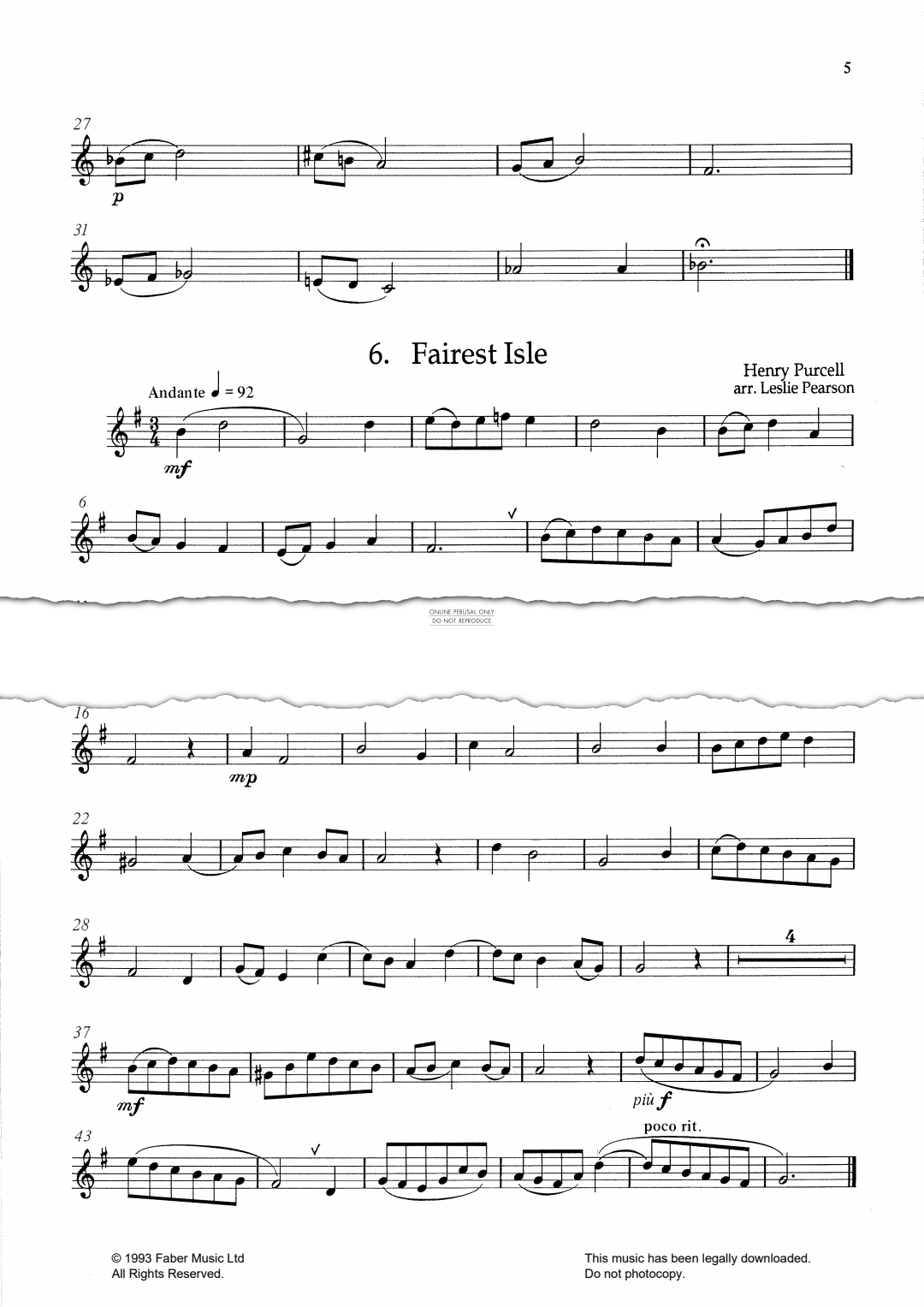 Produktgalerie: Seite 1 von 1 Fairest Isle, Henry Purcell, Klavier, Trompete