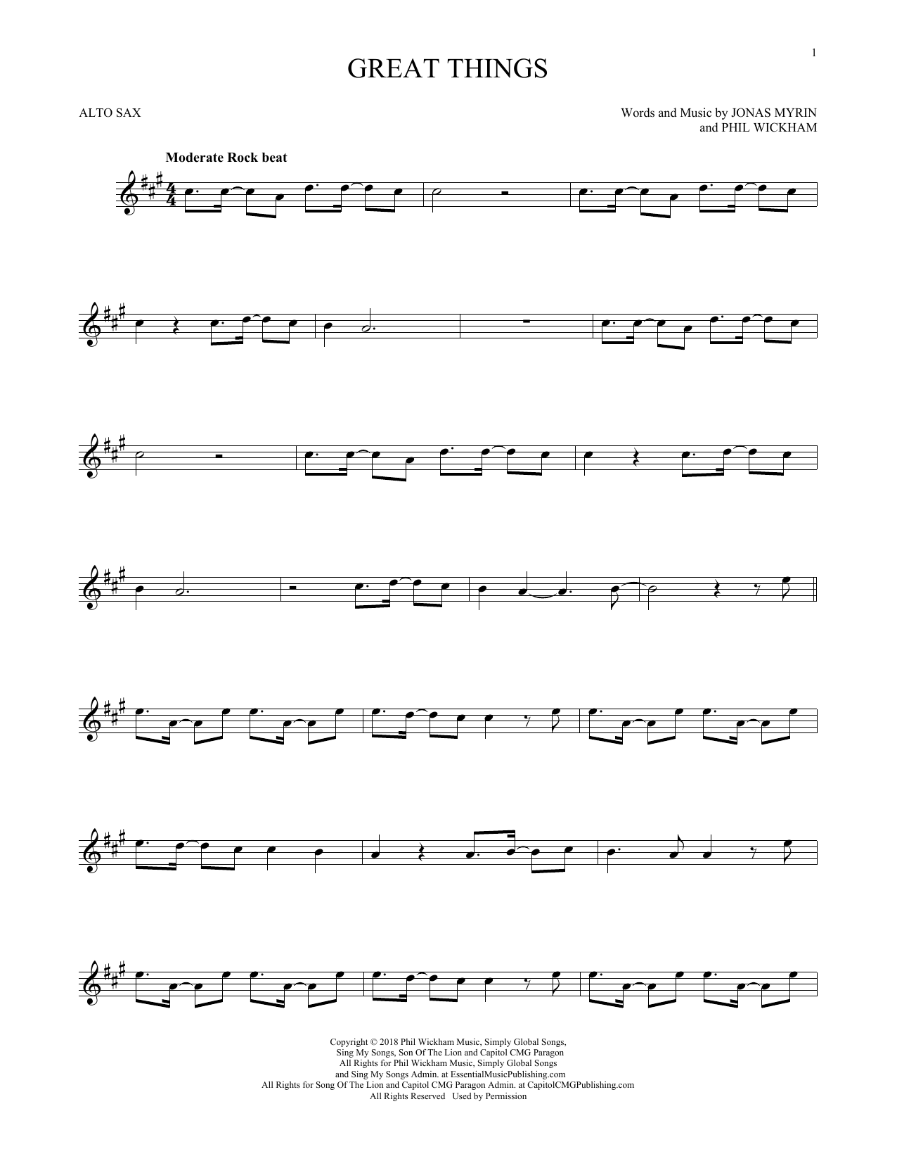 Product gallery: Page 1 of 1 Great Things, Phil Wickham