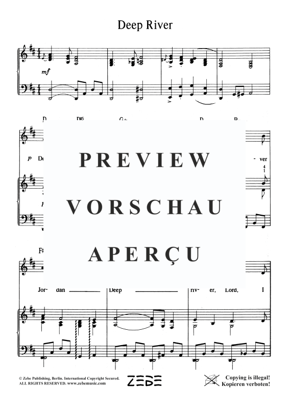 gallery: Deep River, , Voice and Piano