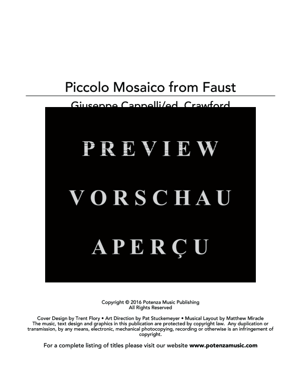Product gallery: Page 3 of 11 Piccolo Mosaico from Faust, , (clarinet in E flat and piano)