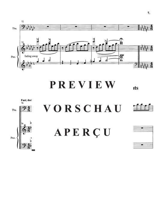 Produktgalerie: Seite 11 von 21 Deep Calls to Deep (At the Thunder of Your Waterspouts) , , Tuba und Klavier