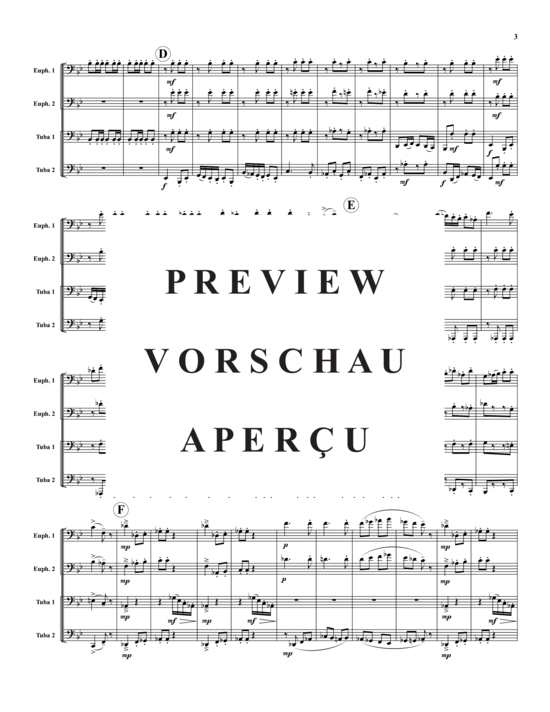 Product gallery: Page 4 of 21 March Militaire Francaise , , (Tuba Quartet: 2x Baritone, 2xTuba)