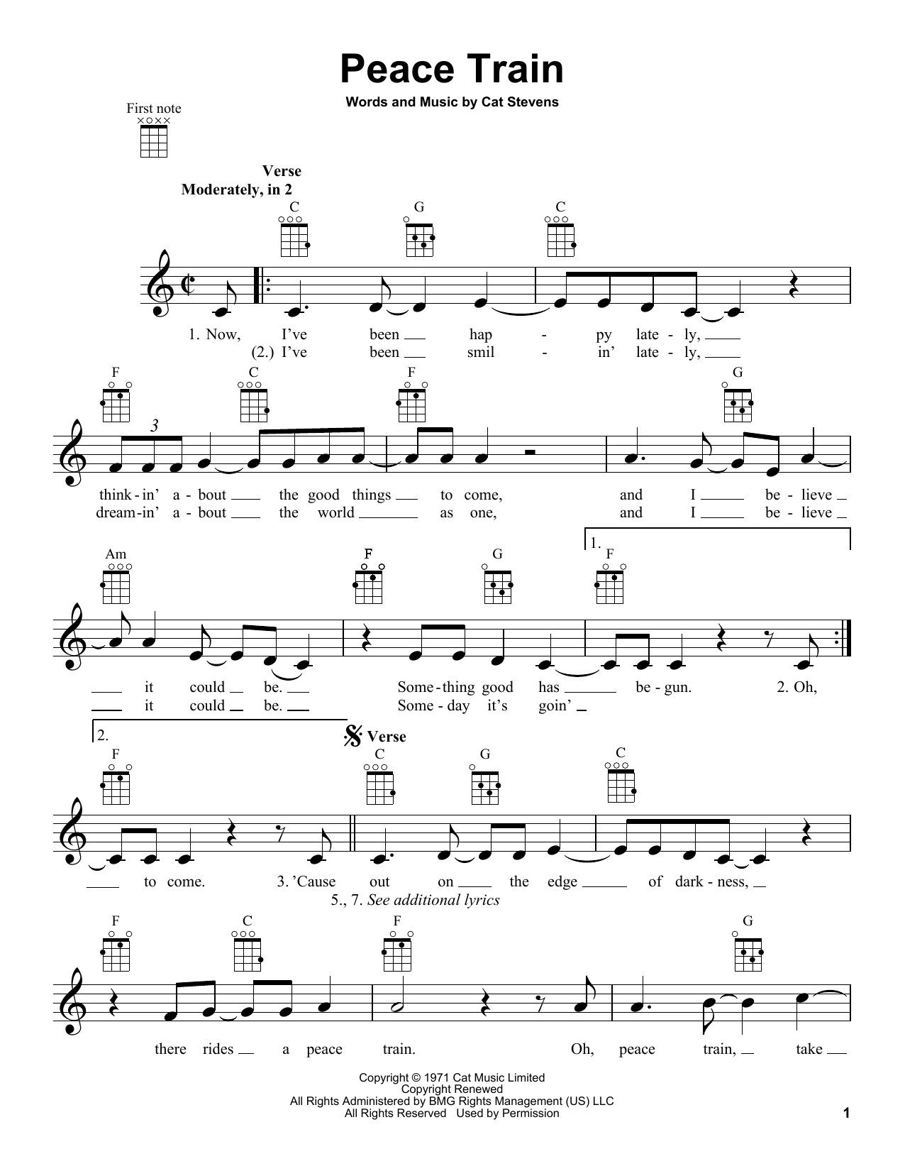 Product gallery: Page 1 of 1 Peace Train, Cat Stevens