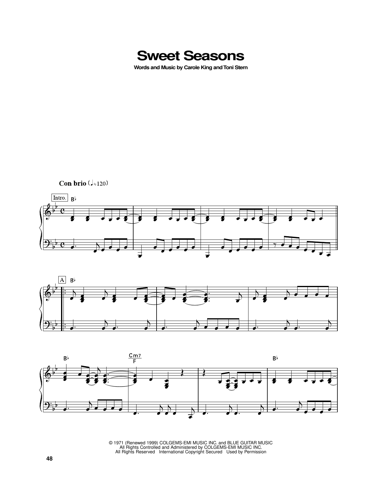 Produktgalerie: Seite 1 von 1 Sweet Seasons, Carole King, Klavier
