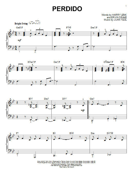 Product gallery: Page 1 of 1 Perdido (arr. Brent Edstrom), Duke Ellington