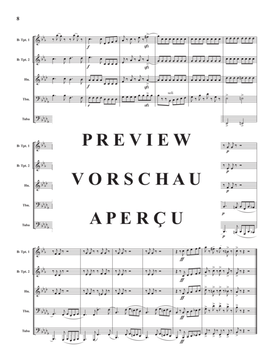 Produktgalerie: Seite 10 von 21 Two Movements from Brilliantes and Melodique , , (Blechbläserquintett)