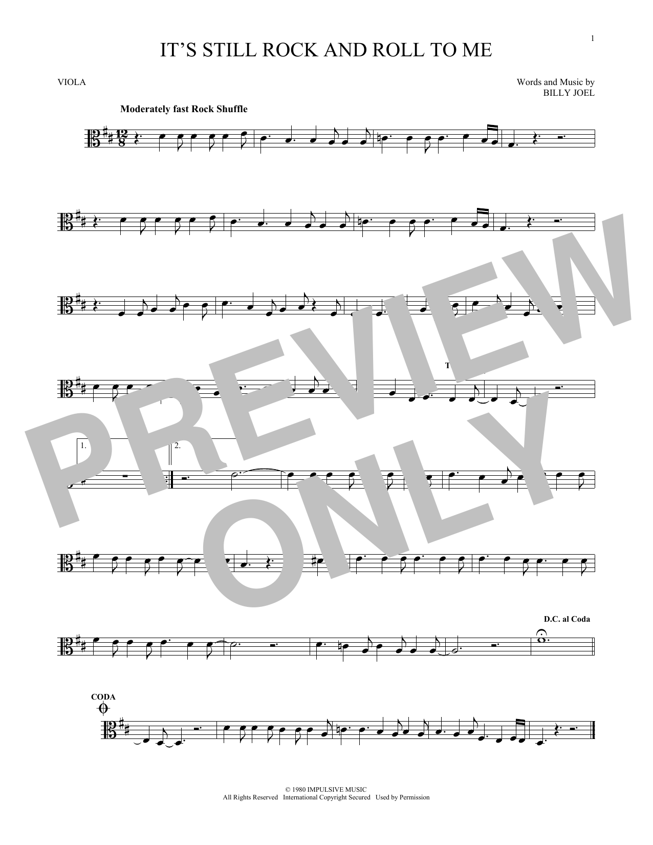 Product gallery: Page 1 of 1 It's Still Rock And Roll To Me, Billy Joel