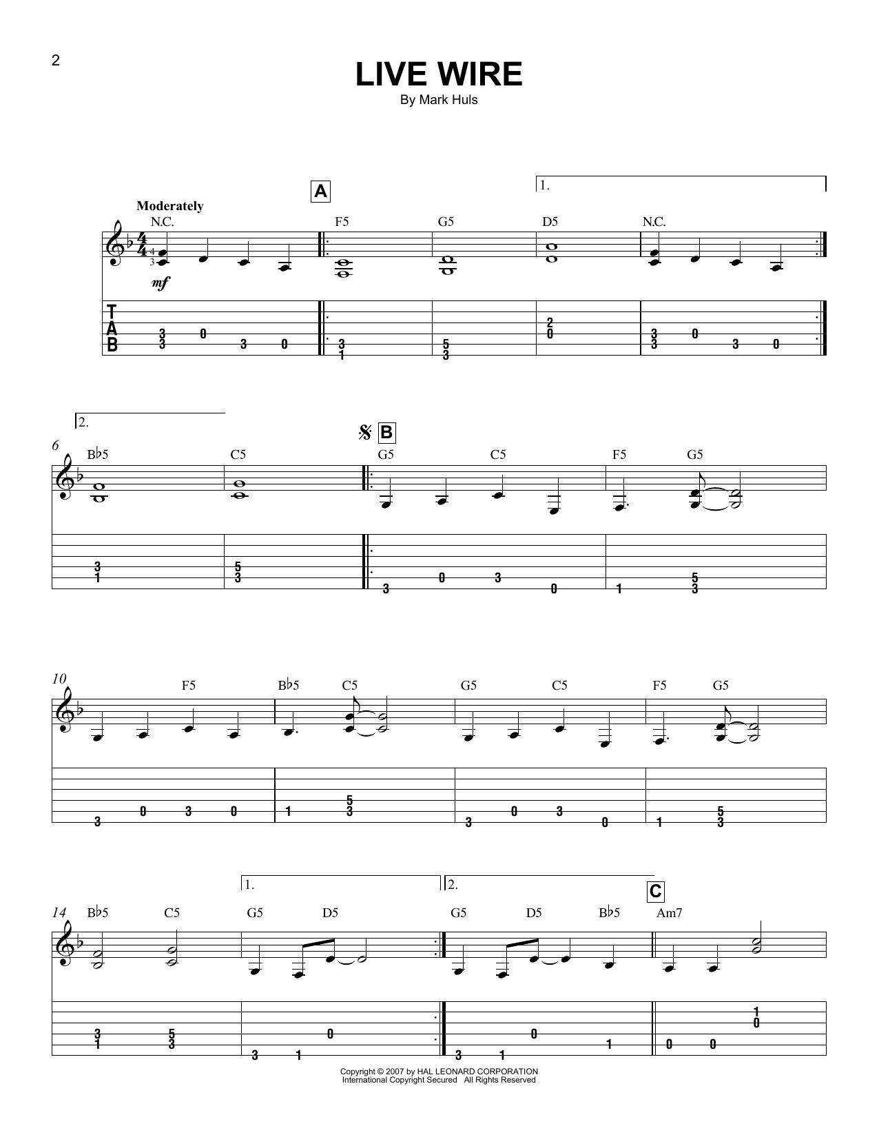Produktgalerie: Seite 1 von 1 Live Wire, Mark Huls, Gitarre