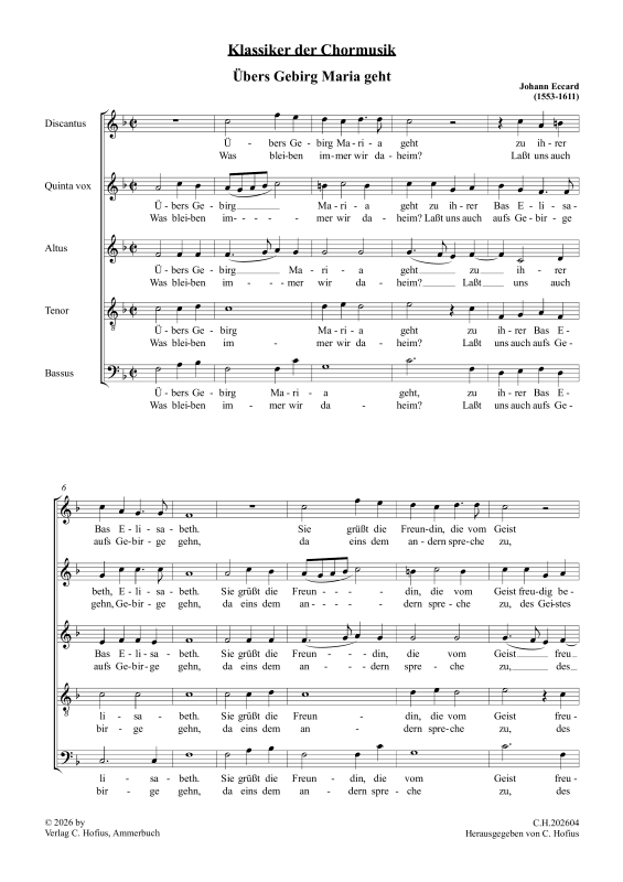 Übers Gebirg Maria geht