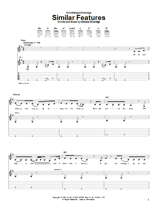 Product gallery: Page 1 of 1 Similar Features, Melissa Etheridge