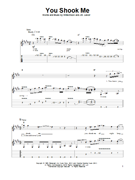 Produktbild zu:  You Shook Me - Led Zeppelin