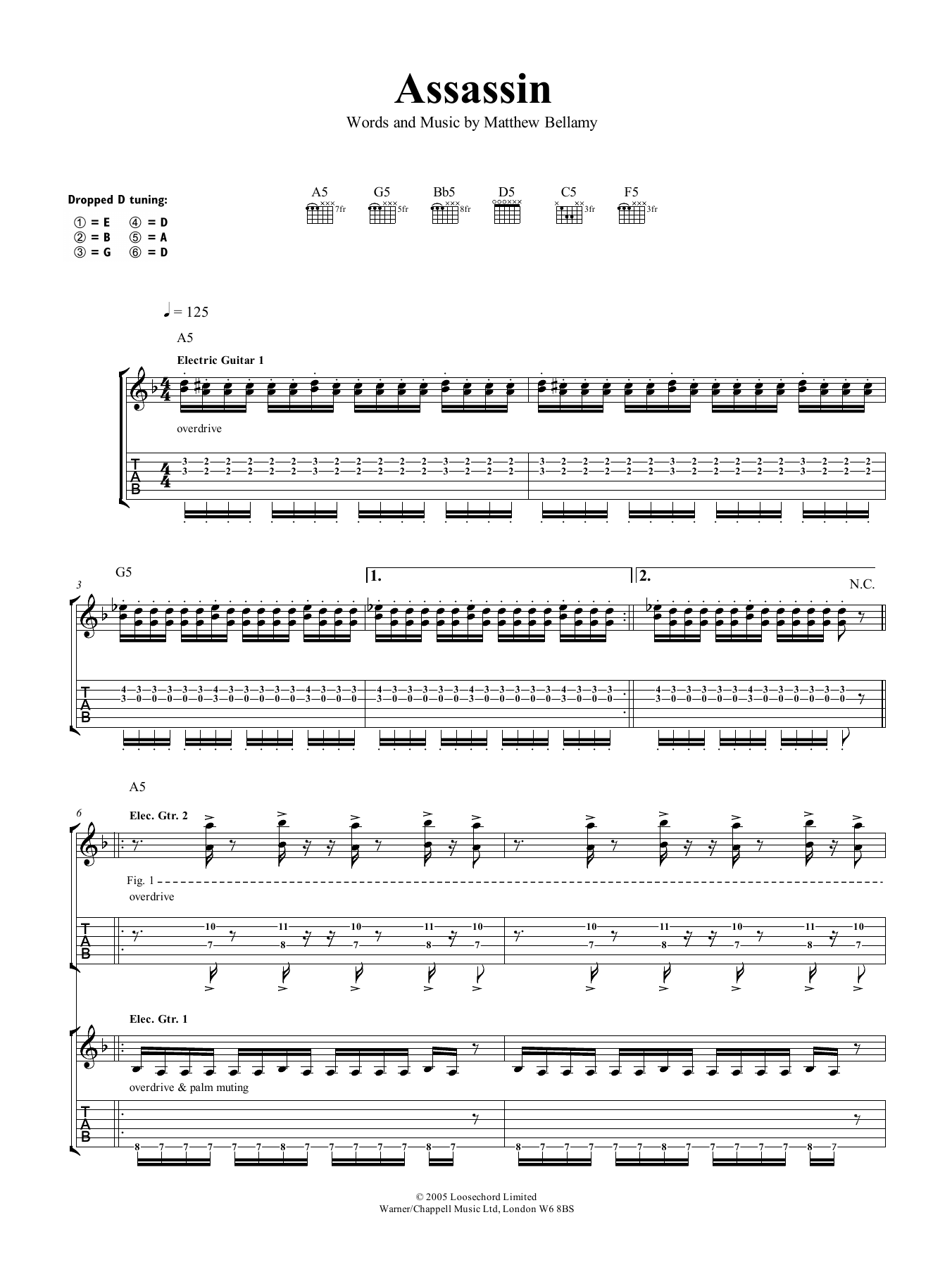 Produktgalerie: Seite 1 von 1 Assassin, Muse, Gitarre
